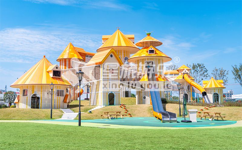 Castle shaped non-standard amusement equ