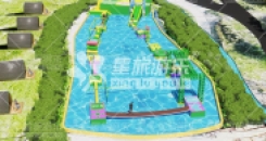 水上机械大冲关 气模+机械+支架水池移动式水上大冲关